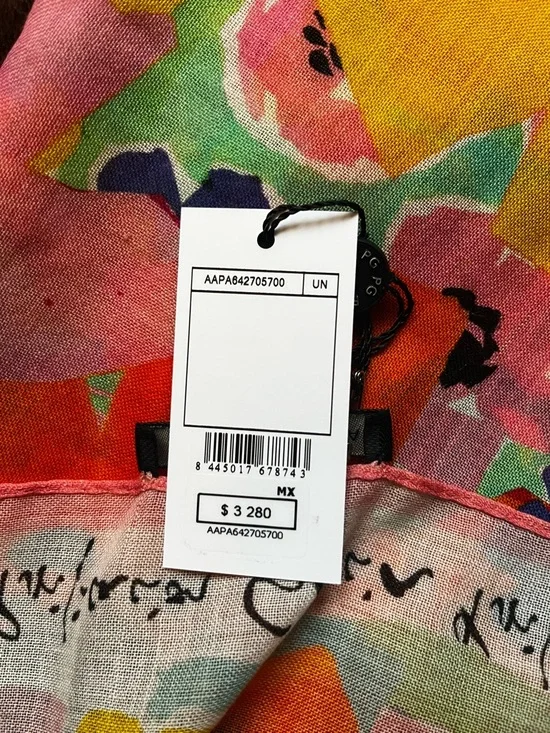 Purificacion Garcia Floral Wool Scarf - Picture 5 of 6